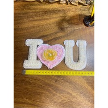 Keskin Aksesuar I Love You Kış Temalı Tişört-Sweat Üzerine Dikim Aplik