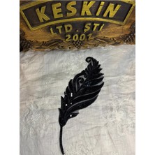 Keskin Aksesuar Siyah Payet Işlemeli Boncuk Motifli Dikilebilir Aplike