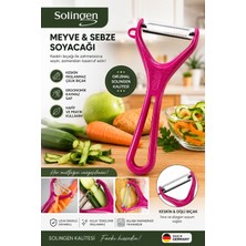 Solingen Meyve Sebze Soyacağı Paslanmaz Çelik Profesyonel Soyacak Fuşya