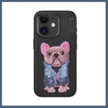 Bezos Venco iPhone 11 Uyumlu Cute Desenli Kapak - Siyah BZS10
