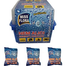 MissFlora Miss Flora 450 G Nem Alıcı 3 Adet Yedek Paket Parfümsüz Tüm Yüzeylerde Etkili Koruma