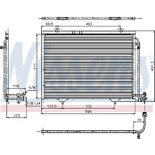 Nissens Klima Radyatörü Kondenser Mercedes C Serisi W202 A2028300970 94282