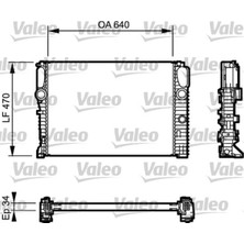 Valeo Motor Su Radyatörü Mercedes E W211 M271 M646 M647 A2115003102 732849