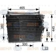 Behr Klima Radyatörü Kondenser Mercedes W124 M111 A1248301370 8FC351035191