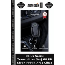 Armoris Delux Serisi Transmitter Şarj G8 Pd Siyah Pratik Araç Cihaz