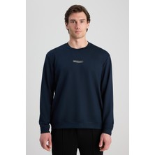 D'S Damat Ds Damat Regular Fit Lacivert Düz Sweatshirt