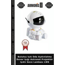 Armoris Bulutsu Işık Oda Aydınlatma Duvar Işığı Astronot Projektör Işıklı Gece Lambası Lw6
