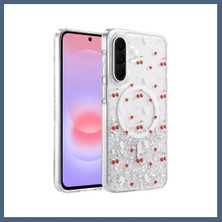 Bezos Onegif Samsung Galaxy A57 5g Uyumlu Misk Simli Magsafe Kapak - Desen 5 BZS10
