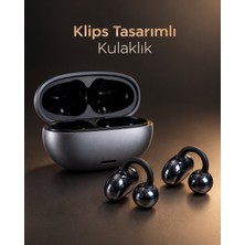 ENCO Klipsli Kablosuz Kulaklık Dokunmatik Kontrollü 2500 Saat Bekleme Type C Şarjlı