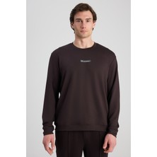 D'S Damat Ds Damat Regular Fit Kahverengi Düz Sweatshirt