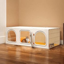 Tr Büyük Kedi Oyun Parkı Kedi Kumu Kutulu Kedi Kafesi - Kapalı Büyük Kedi Sandığı, 2/3 Katm