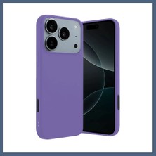 Bezos iPhone 17 Pro Max Uyumlu First Silikon - Lila BZS10