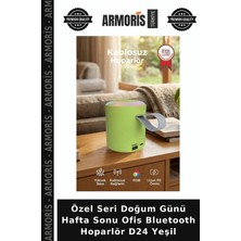 Armoris Özel Seri Doğum Günü Hafta Sonu Ofis Bluetooth Hoparlör D24 Yeşil