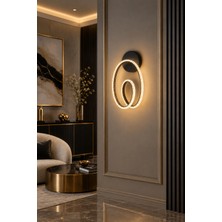 Markatech Simon Siyah Cristalya Serisi 3 Renk LED Aplik