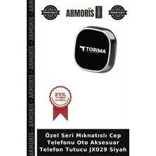 Armoris Özel Seri Mıknatıslı Cep Telefonu Oto Aksesuar Telefon Tutucu JX029 Siyah