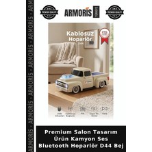 Armoris Premium Salon Tasarım Ürün Kamyon Ses Bluetooth Hoparlör D44 Bej