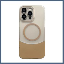 Bezos Joko iPhone 16 Pro Max Uyumlu Velar Magsafe Kapak - Çöl Titanyum BZS10