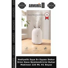 Armoris Hediyelik Eşya Ev Eşyası Dekor Ürün Hava Nemlendiricisi Buhar Makinesi 220 ml H1 Beyaz