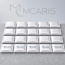 Mcaris 20'li Buz Jeli Soğutucu Paket Seti - Soft Ice Pack Jel Buz Torbası (Gümüş Beyaz) (Kargo Dahil)