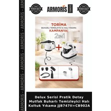 Armoris Delux Serisi Pratik Detay Mutfak Buharlı Temizleyici Halı Koltuk Yıkama JJB747II+CB902A