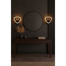 Markatech MS39006-1 Siyah 3 Renk LED Aplik 2 Adet Takım