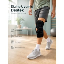 Mossem Silikon Pedli, Esnek Yaylı ve 2 Cırtlı Patella Destekli Dizlik