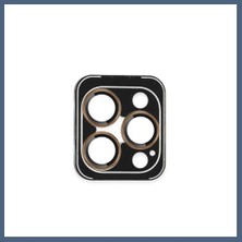 Bezos Joko iPhone 16 Pro Max Uyumlu Pvd Metal Kamera Lens - Gold BZS10