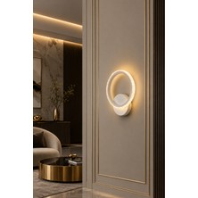 Markatech Asos Beyaz Cristalya Serisi 3 Renk LED Aplik
