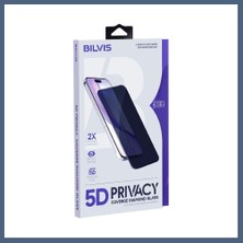 Bezos iPhone 17 Pro Uyumlu Bilvis 5d Privacy Diamond Hayalet Cam Ekran Koruyucu BZS10