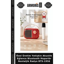 Armoris Özel Üretim Yetişkin Akustik Eğlence Bluetooth Hoparlör Nostaljik Radyo BTS-1956