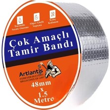 Tr Çok Amaçlı Tamir Bandı 1 Adet Su Geçirmez Sızdırmaz Isıya Dayanıklı Sakız Izole Gri T