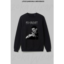 Zoka Wear Shane Walsh Dizi The Walking Dead Ön Baskılı Bisiklet Yaka Sweatshirt