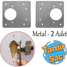 Tr Dolap Kapak Taş Menteşe Tamir Sacı Nobel Pratik Onarım Kiti Yuva Saçı Tablası 8x8.5 cm 1 �