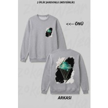 Zoka Wear Yamac Parasutu Paragliding B Ön Arka Baskılı Bisiklet Yaka Sweatshirt