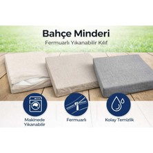 Tr Bahçe Minderi - Fermuarlı Yıkanabilir Kılıf Krem, 00127-R36