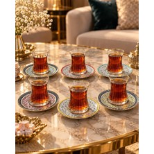 Sandro Moreno 1453 Mandala 6lı Optik Çay Seti