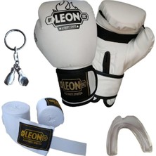 Odea Tr Unisex Beyaz Boks Eldiveni Seti, 10 Oz, Boks Antrenmanı