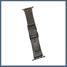 Bezos Movenchy Watch 45MM Uyumlu Buff Deri Kordon - Siyah BZS10
