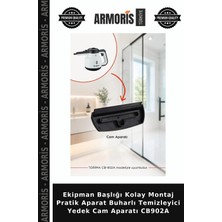 Armoris Ekipman Başlığı Kolay Montaj Pratik Aparat Buharlı Temizleyici Yedek Cam Aparatı CB902A