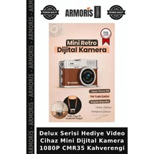Armoris Delux Serisi Hediye Video Cihaz Mini Dijital Kamera 1080P CMR35 Kahverengi