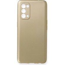Uryport Oppo Reno 5 Kılıf First Silikon - Gold