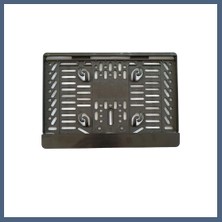 Bezos Çıtalı Kare Plastik Plakalık Motosiklet Plaka Altlığı 25X16CM BZS10