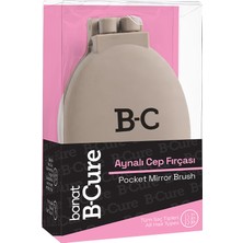 B-Cure Aynalı Cep Fırçası - Krem