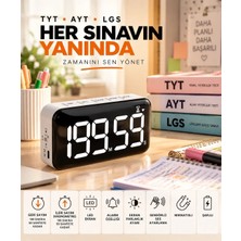 Deembro Sınav Saati 2026 Türkiye deneme sınavlarına uygun olarak tasarlanan öğrenci saati LGS AYT TYT kronometreli ders çalışma saati Dijital Masa Saati Kronometre Mıknatıslı Lgs deneme