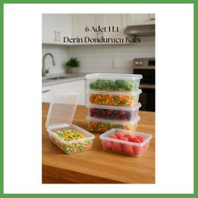 Bezos 6?lı Derin Dondurucu Saklama Kabı & Organizeri 1 Lt 12,5X19,5X5,5 cm Mgc