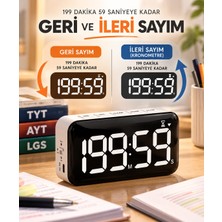 Deembro  Sınav Saati 2026 Türkiye deneme sınavlarına uygun olarak tasarlanan öğrenci saati LGS AYT TYT kronometreli ders çalışma saati Dijital Masa Saati Kronometre Mıknatıslı Lgs deneme