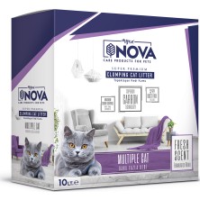 Mycat Nova Topaklaşan Kedi Kumu 10 lt Ferahlatıcı Kokulu Çoklu Kediler İçin Üstün Emicilik