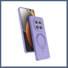Bezos Redmi Note 15 4g Uyumlu Regal Magsafe Standlı Kapak - Lila BZS10