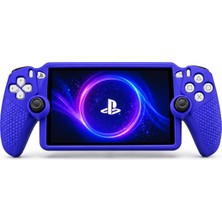 Cosmostech CSP-201 Playstation Portal Uyumlu Silikon Koruyucu Kılıf – Kaymaz Yüzeyli Darbe ve Çizilme Koruyucu Ps Portal Kılıfı Mor