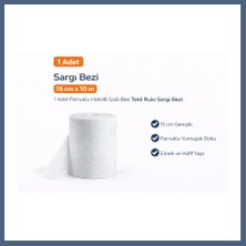 Bezos Sargı Bezi 15 cm x 10 M 1 Adet Pamuklu Hidrofil Gazlı Bez Tekli Rulo Sargı Bezi BZS10